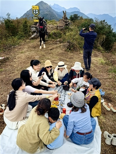 赴一场山野之约 雁荡山周山尖煮茶听风